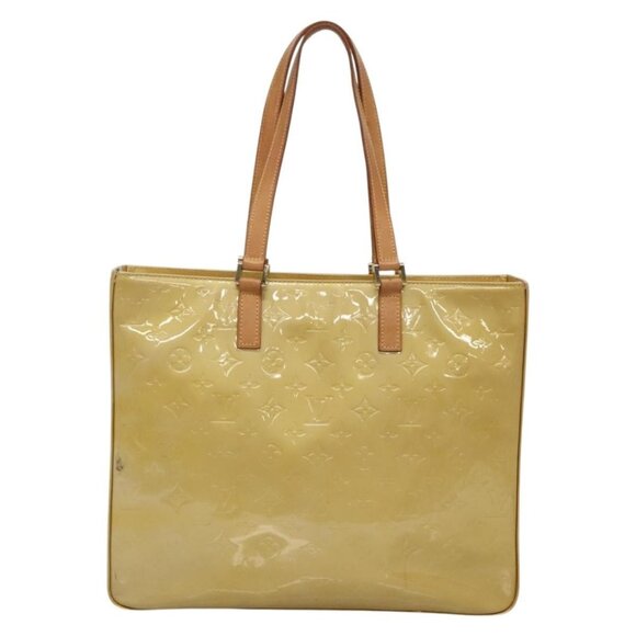 LOUIS VUITTON Monogram Vernis Columbus Tote Bag Beige - Picture 2 of 16